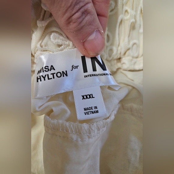 MISA Hylton for INC Eyelet Skirt in Cream . Size XXL NWT - Picture 13 of 13